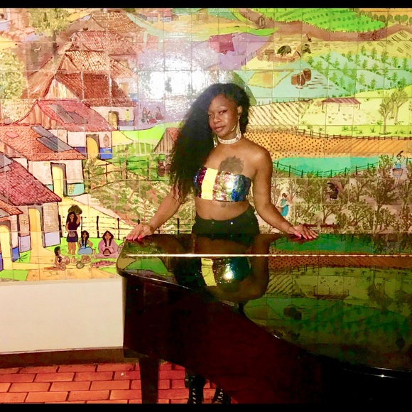 Sequins tube top - Picture 1 of 1